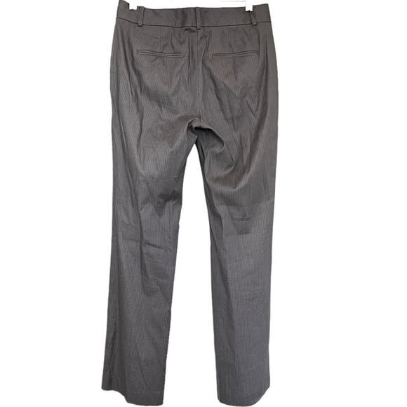 Ann Taylor grey pinstripe lined dress slacks trousers size 4 - Picture 2 of 10